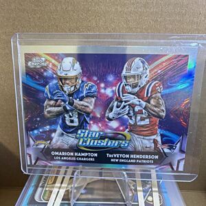 Topps 2025 Cosmic Chrome Star Clusters Insert #SC-3 Hampton/Henderson NFL